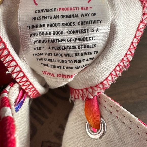 Converse RED high tops. Men’s size 5.5 / women’s 7.5 - Picture 7 of 9